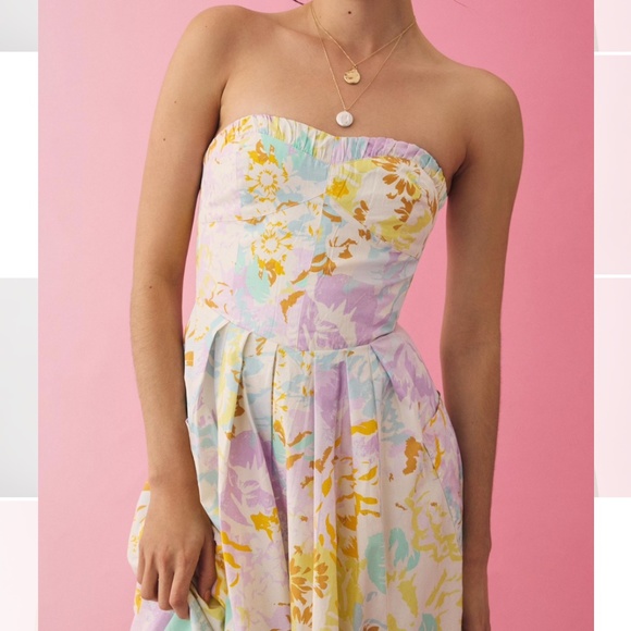 Brand New MAEVE SLEEVELESS SWEETHEART CORSET A-LINE DRESS - Picture 8 of 14